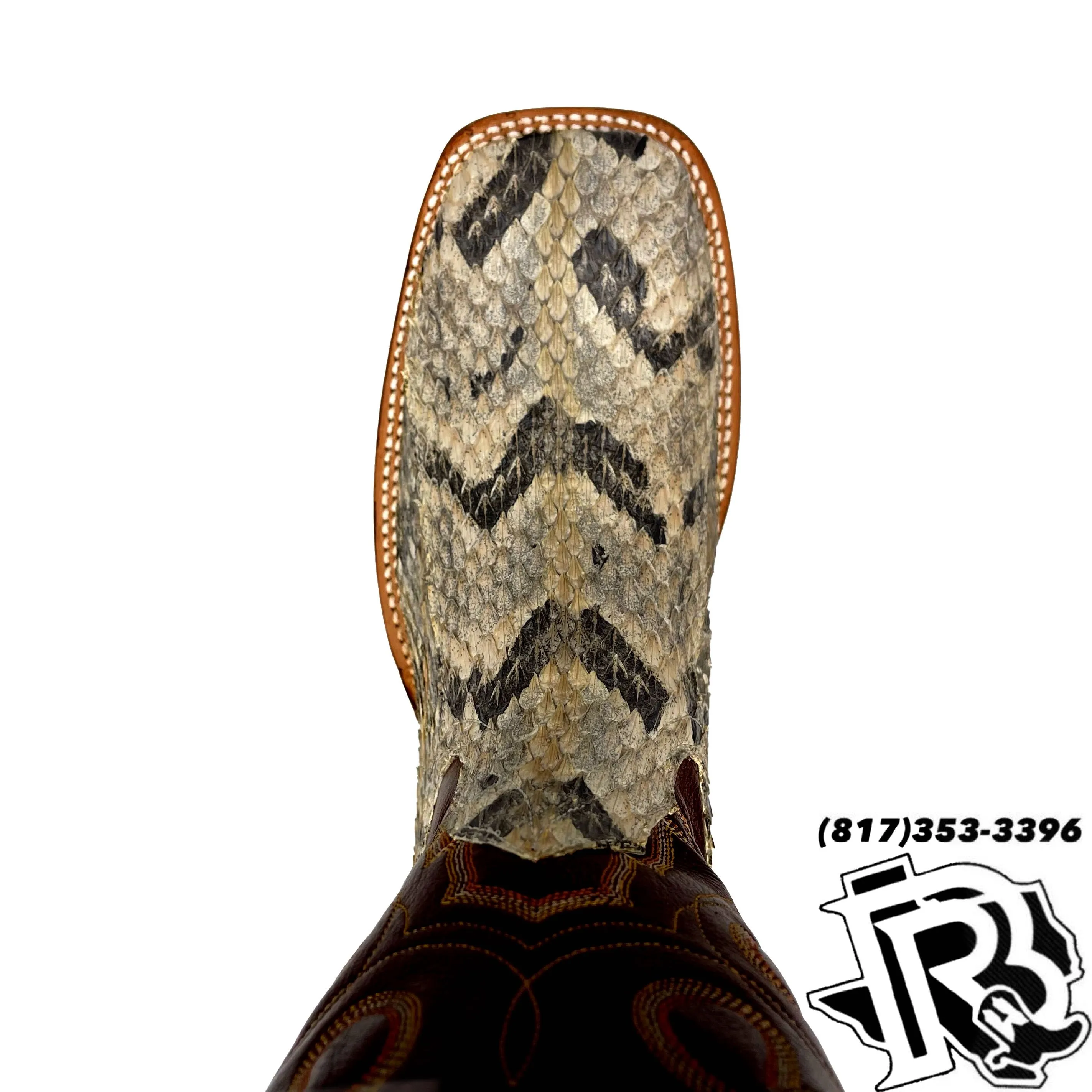 -CANEBRAKE SNAKE BOOTS | MENS SQUARE TOE BOOTS