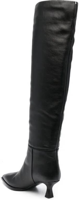 3juin knee-length 65mm heel boots Black