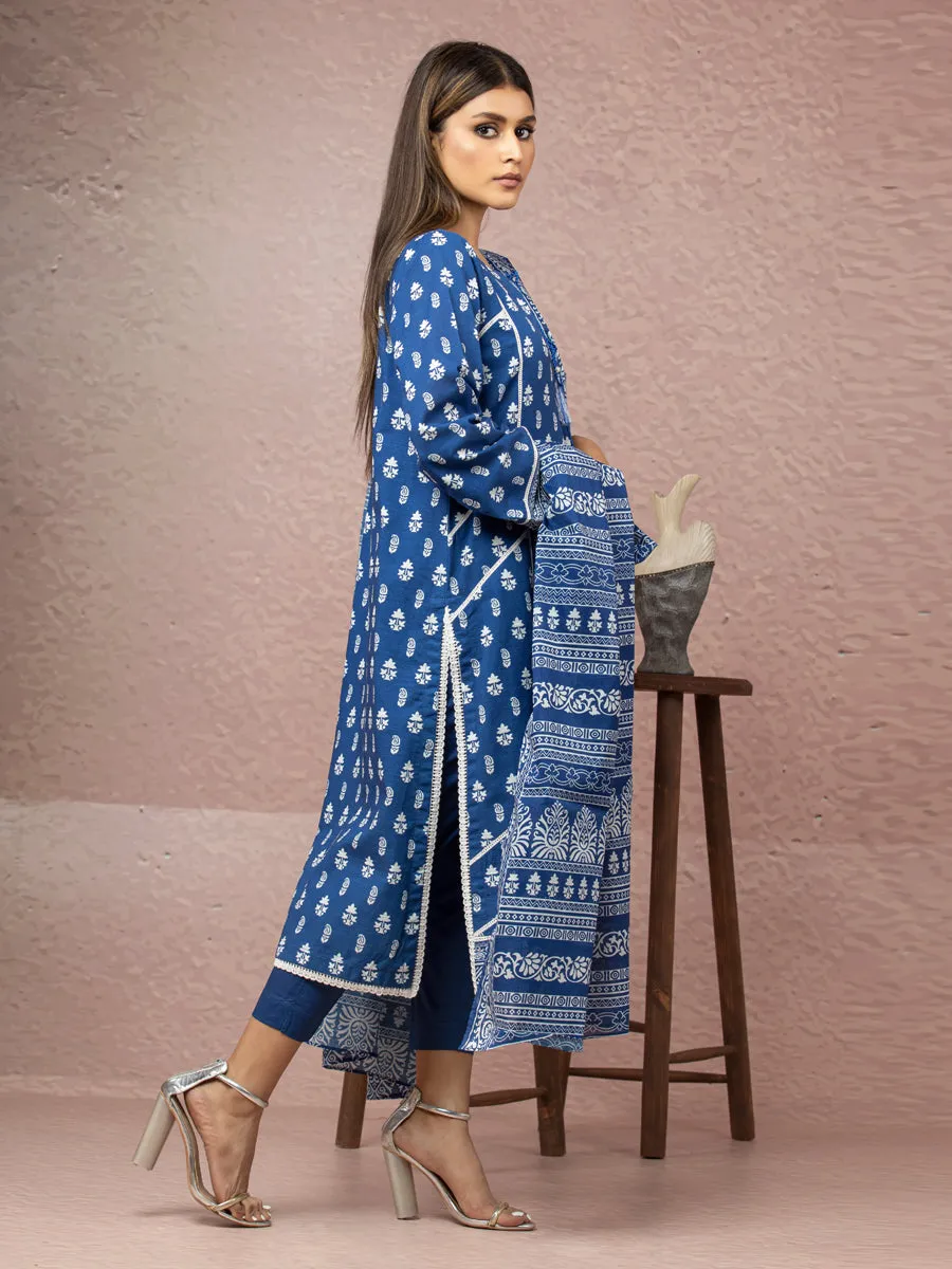 ACE Galleria Merak Khaddar Unstitched Printed 3Pc Suit A-WU3PWK22-400