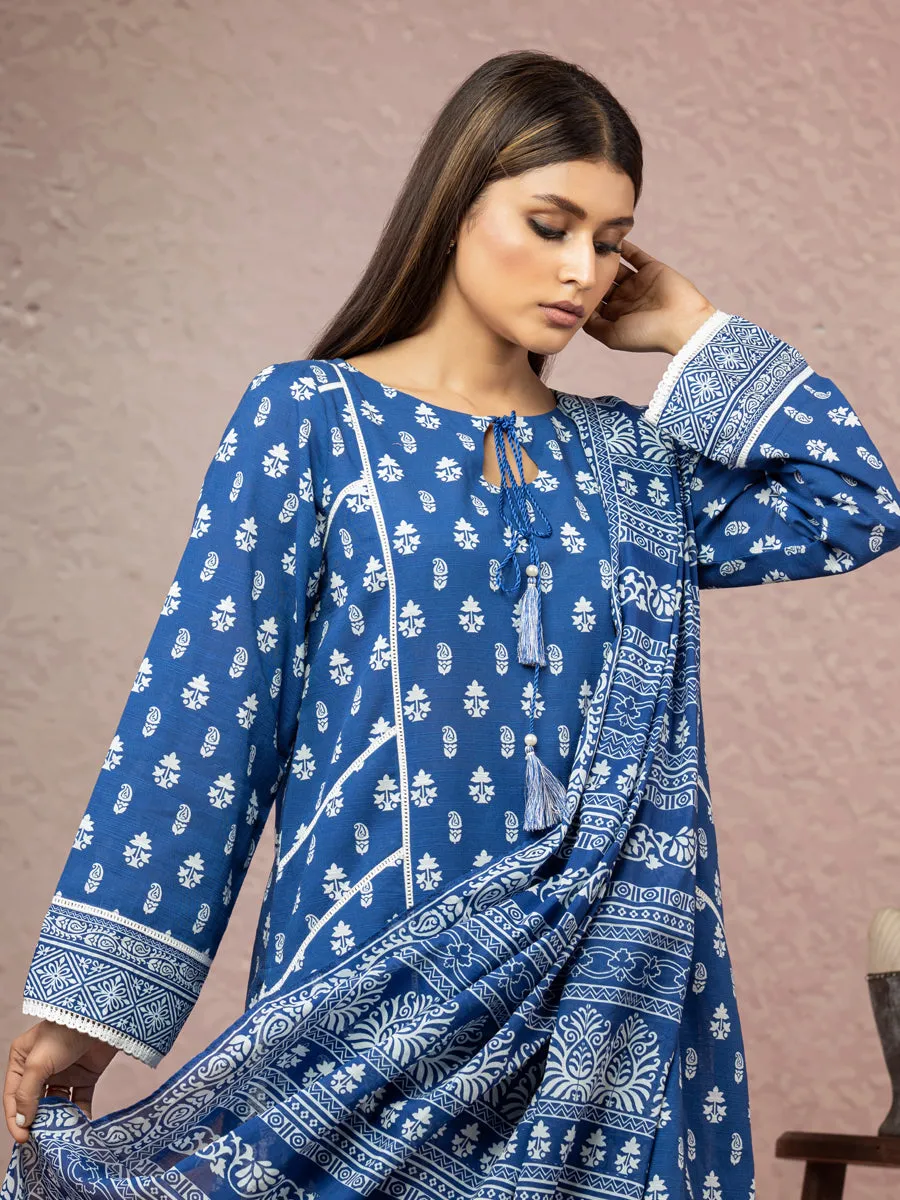 ACE Galleria Merak Khaddar Unstitched Printed 3Pc Suit A-WU3PWK22-400