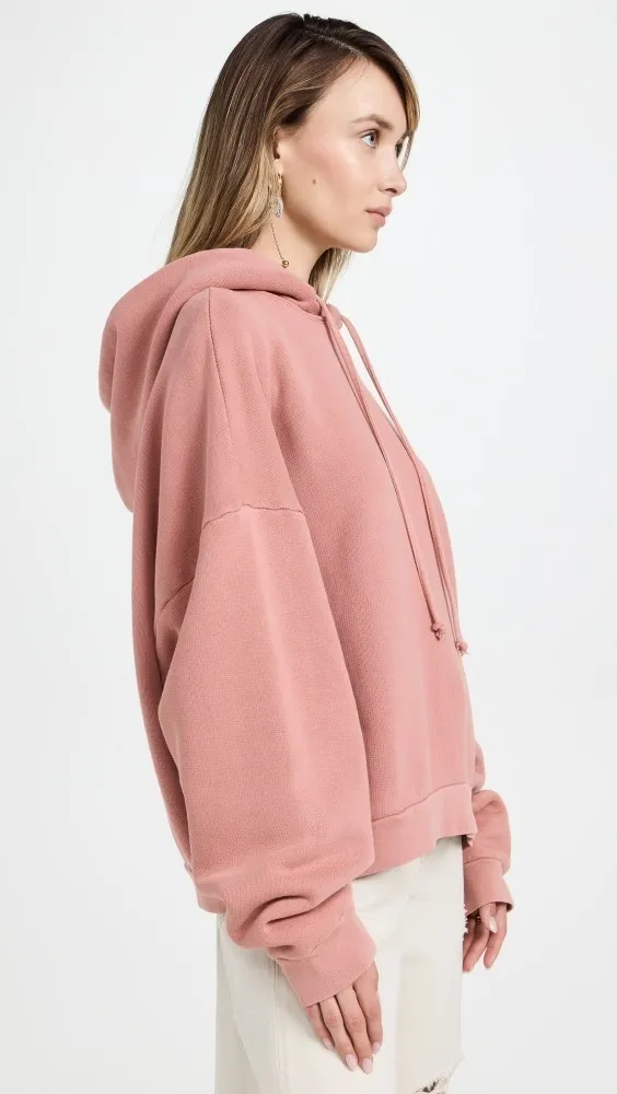 Acne Studios  |Long Sleeves Plain Cotton Logo Hoodies & Sweatshirts