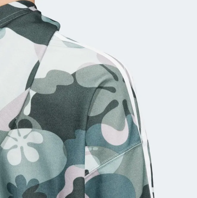 adidas  |Flower Patterns Collaboration Logo Hoodies & Sweatshirts