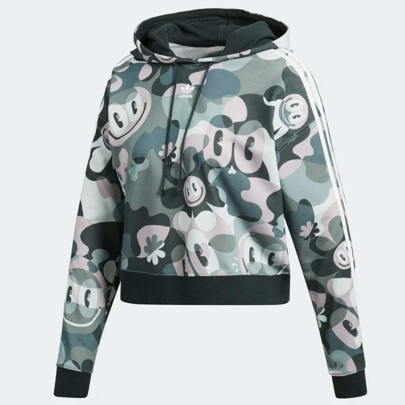 adidas  |Flower Patterns Collaboration Logo Hoodies & Sweatshirts