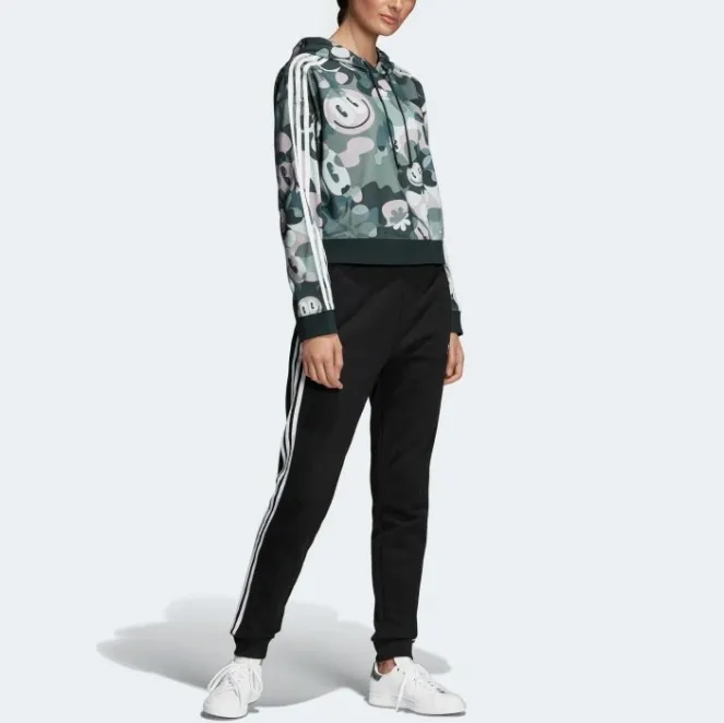 adidas  |Flower Patterns Collaboration Logo Hoodies & Sweatshirts