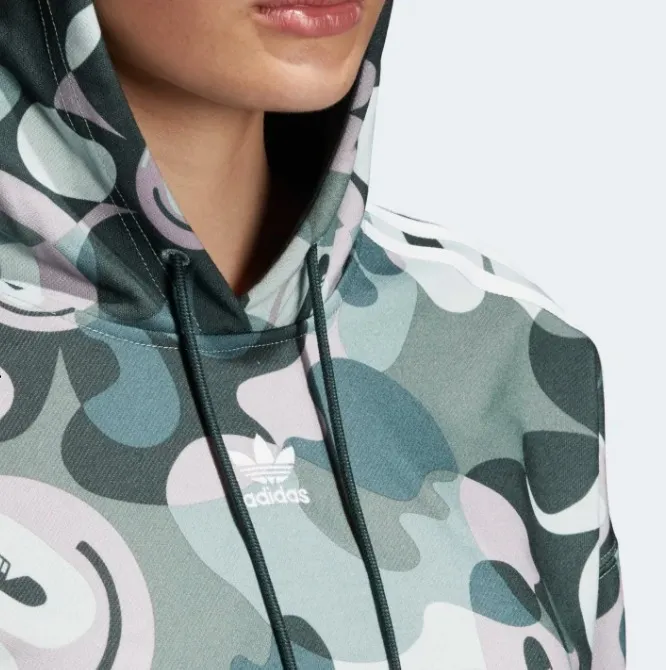 adidas  |Flower Patterns Collaboration Logo Hoodies & Sweatshirts