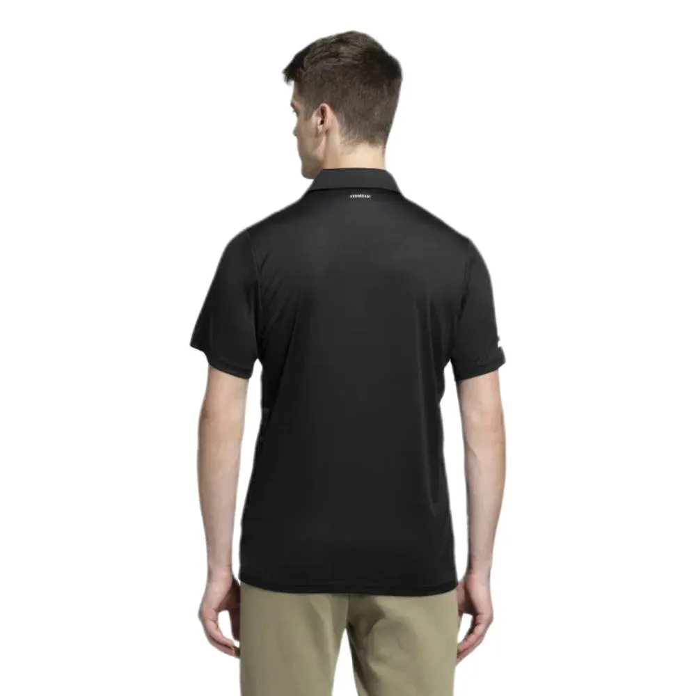 Adidas Men's 3-Stripes Club Polo Shirt (Black/White)