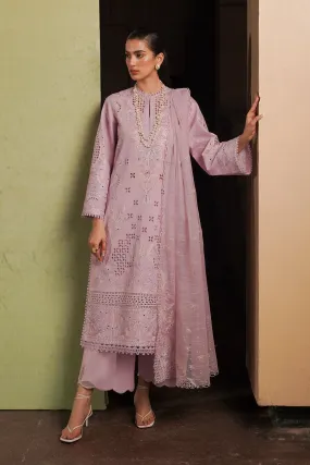 Afrozeh Festive Unstitched Chikankari Lawn 3Pc Suit AL-24-V4-1O THISTLE