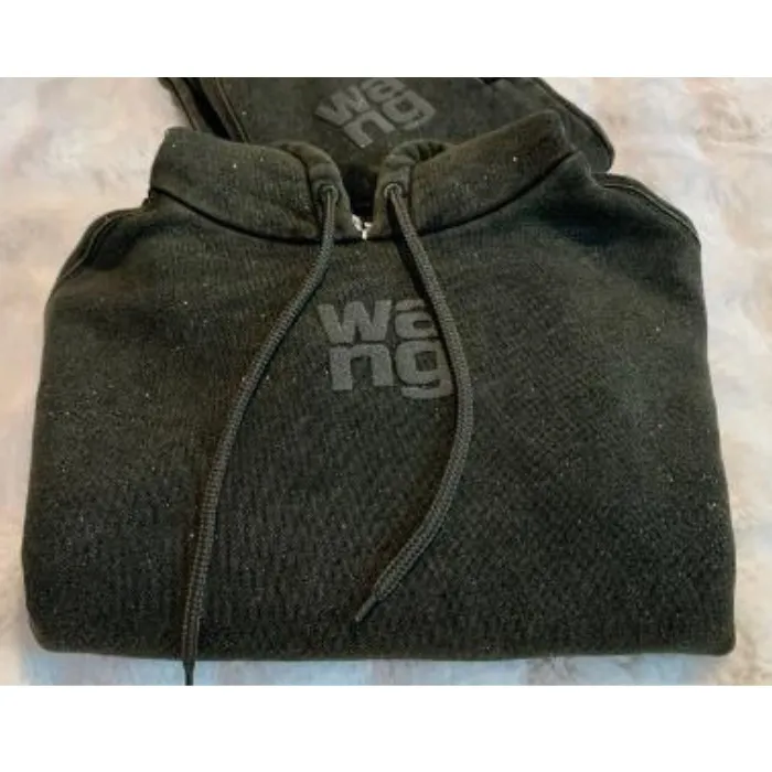 Alexander Wang  |Long Sleeves Plain Logo Hoodies & Sweatshirts