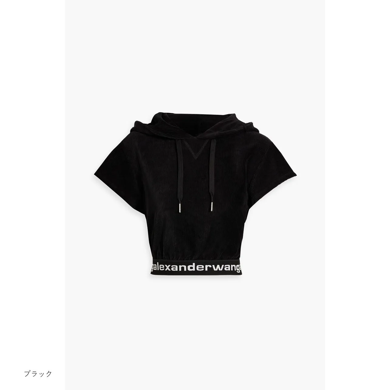 Alexander Wang  |Plain Cotton Short Sleeves Logo Hoodies & Sweatshirts