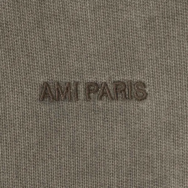 AMI PARIS  |Long Sleeves Plain Logo Designers Hoodies