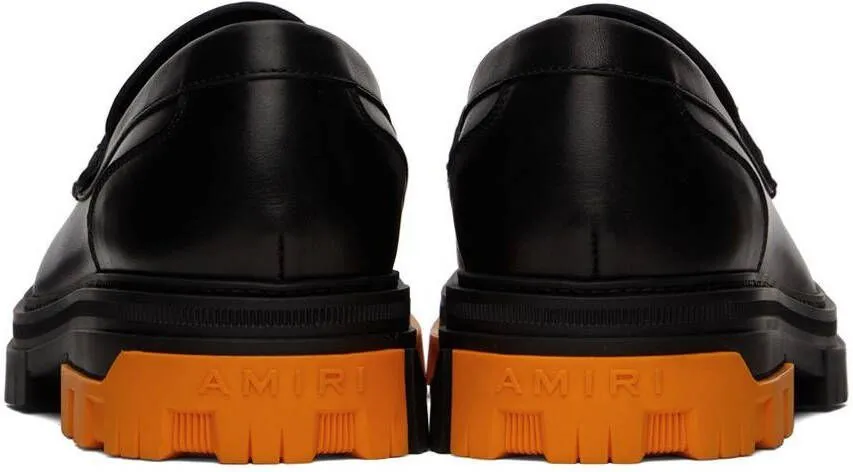 AMIRI Black Military Slip-On Loafers