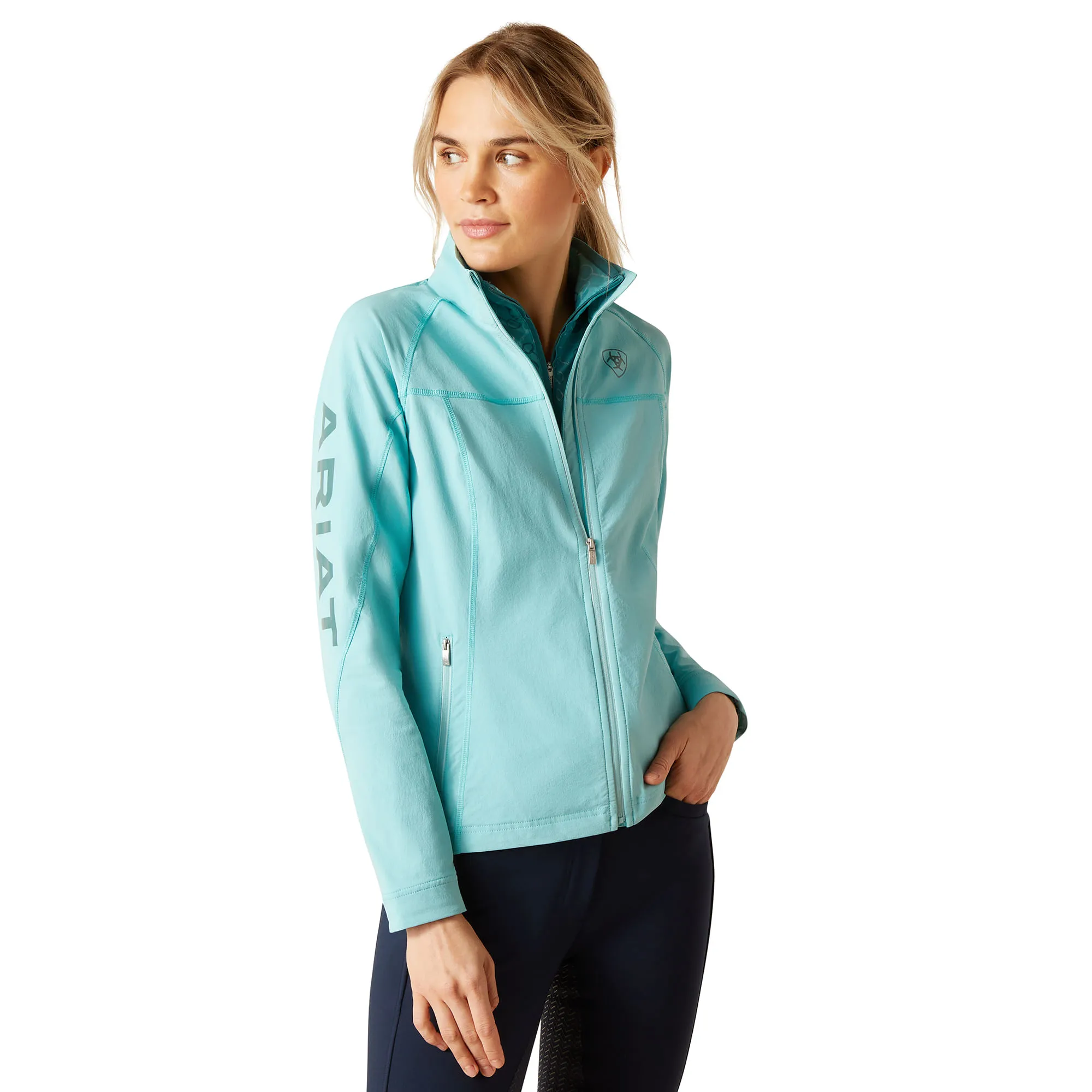 Ariat Womens Agile Softshell Marine Blue  Jacket