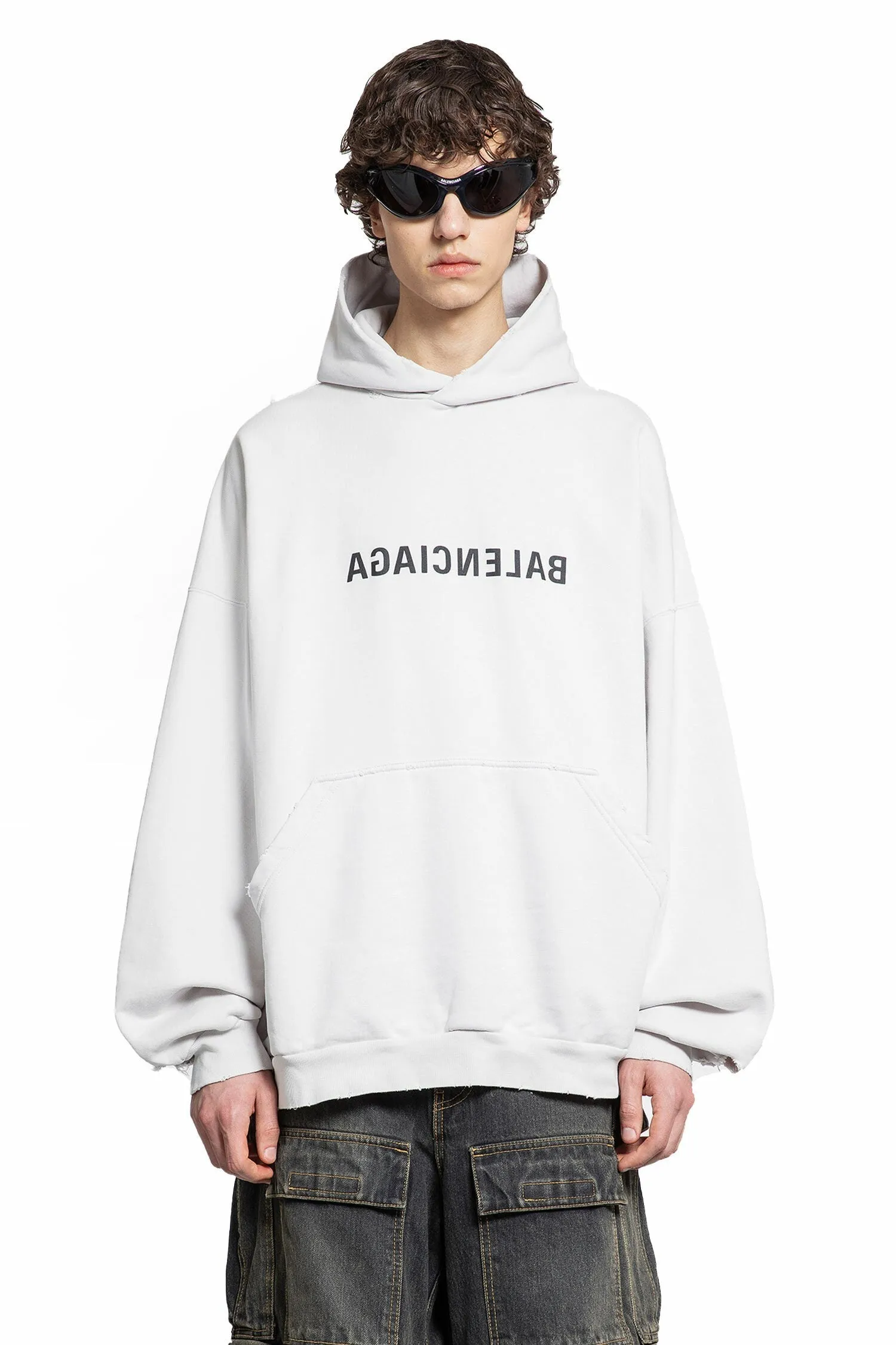 BALENCIAGA  |Long Sleeves Cotton Logo Hoodies & Sweatshirts