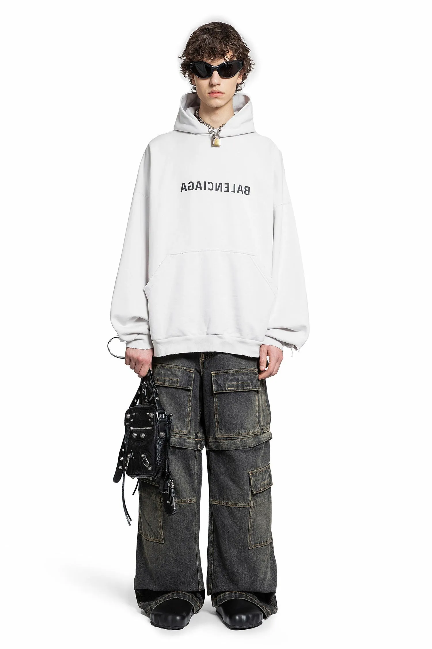 BALENCIAGA  |Long Sleeves Cotton Logo Hoodies & Sweatshirts