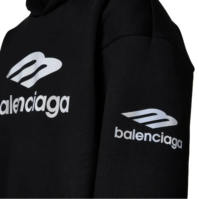 BALENCIAGA  |Long Sleeves Cotton Logo Luxury Hoodies