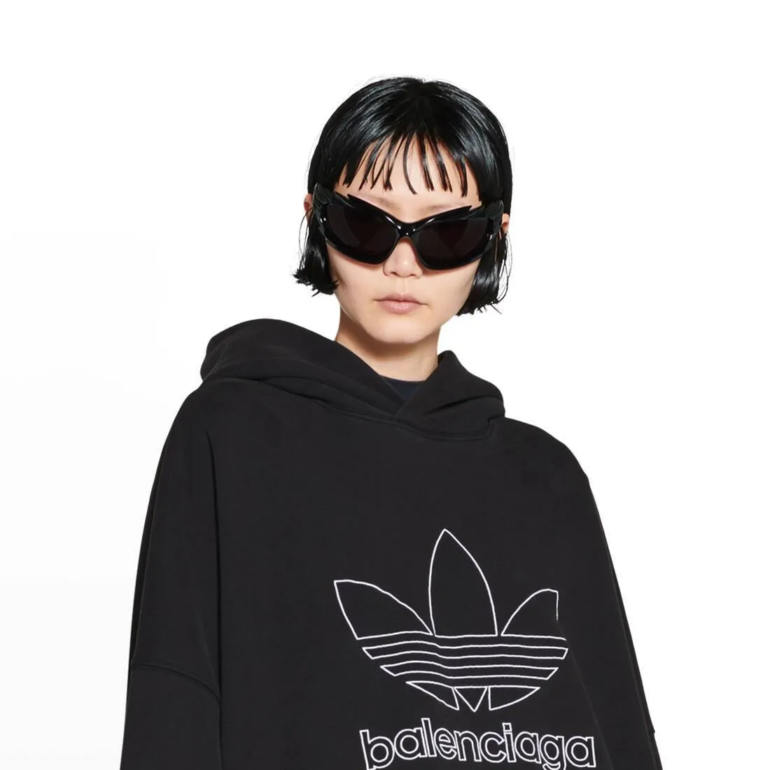 BALENCIAGA  |Unisex Collaboration Long Sleeves Plain Cotton Logo