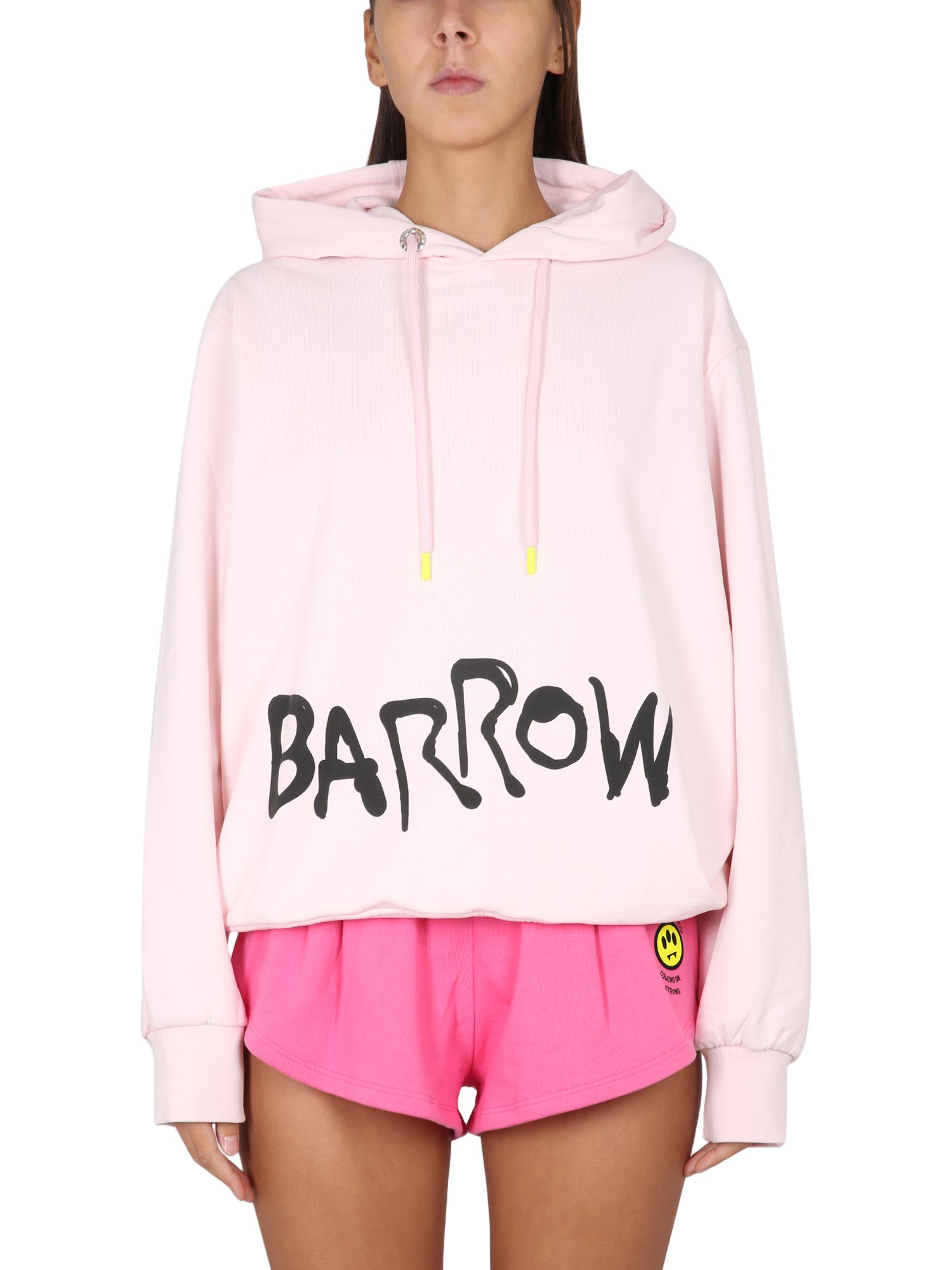 BARROW    COTTON SWEATSHIRT WITH LOGO PRINT