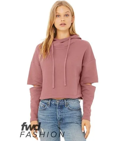 BELLA+CANVAS FWD Fashion Women's Cut Out Fleece Hoodie