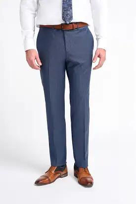 Bond Navy Check Trouser