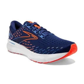 Brooks Mens Glycerin 20 Athletic Shoes- Blue Depths/Orange