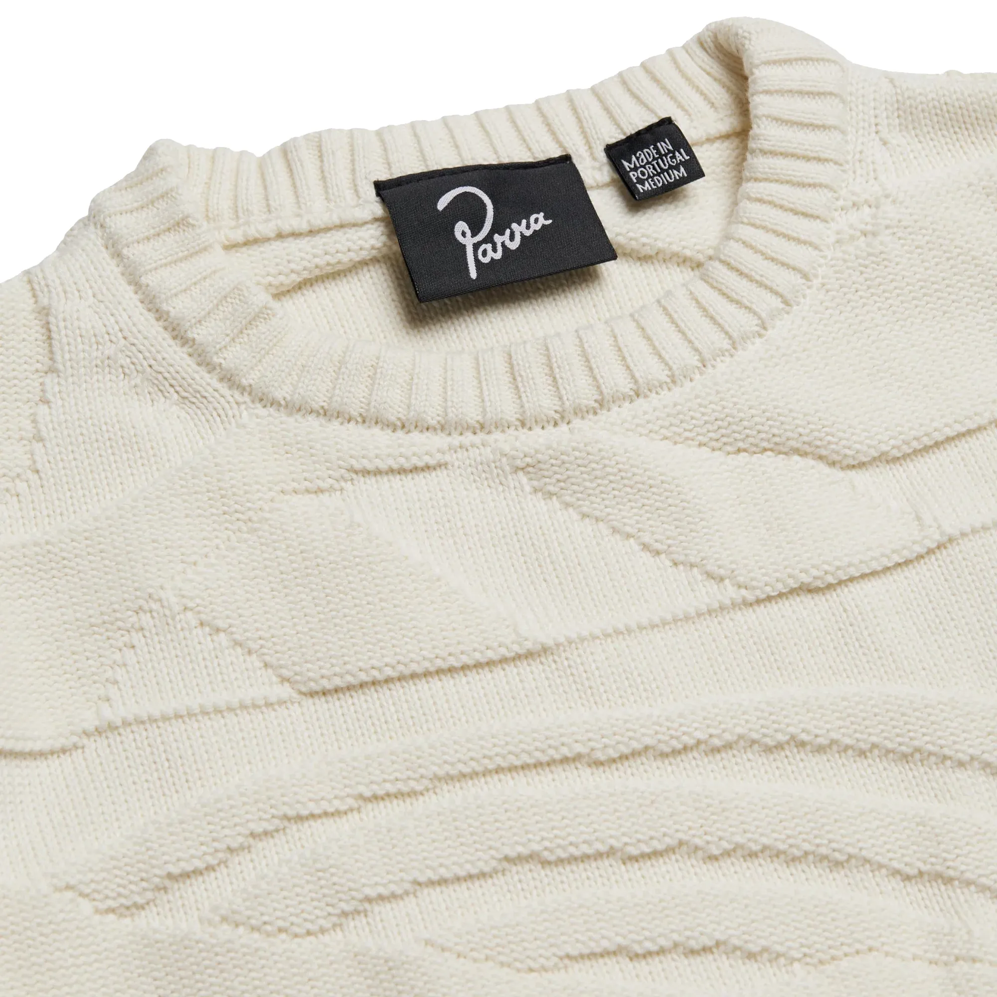 By Parra Landscaped Knitted Pullover Off White 50230