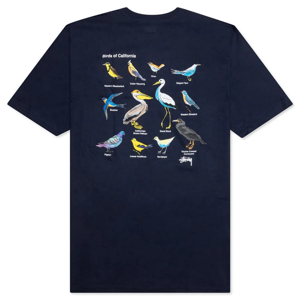 California Birds Tee - Navy