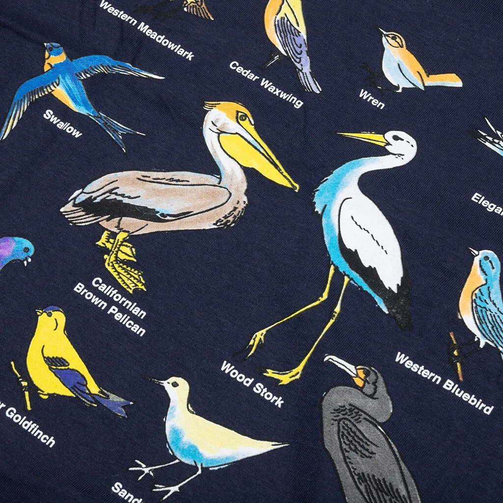 California Birds Tee - Navy