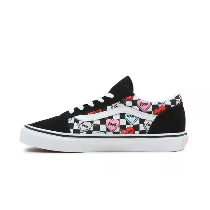 CANDY HEARTS OLD SKOOL SNEAKERS Unisex Black True White