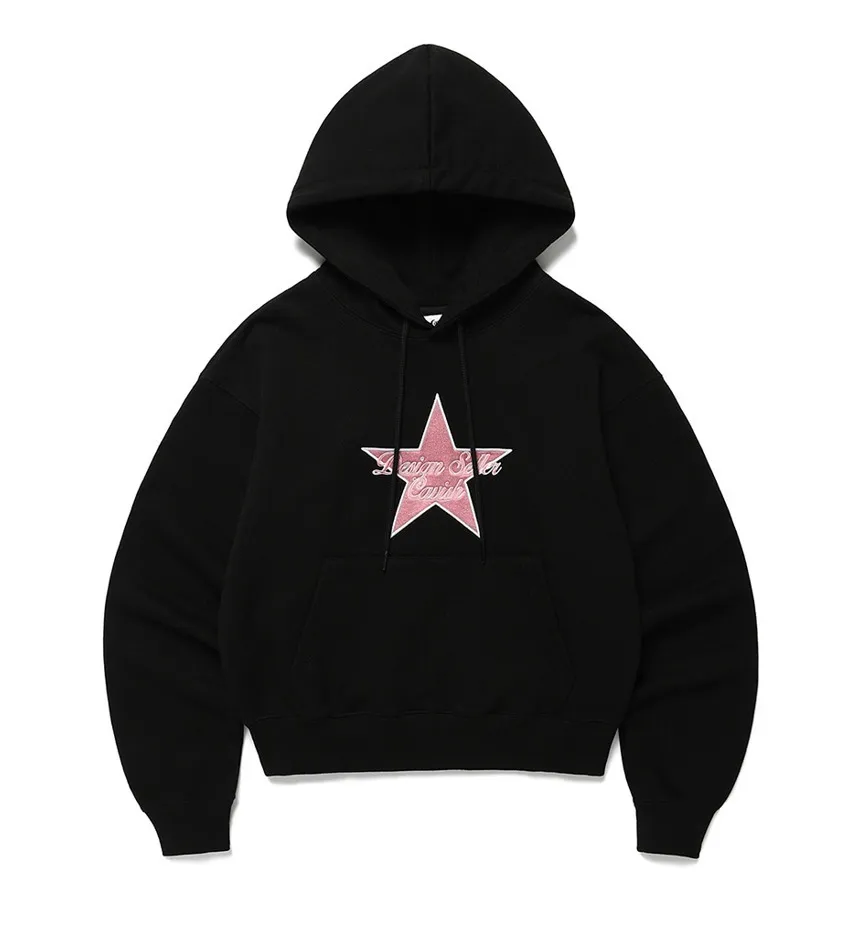 CAVISH  |Long Sleeves Cotton With Jewels Logo Hoodies & Sweatshirts