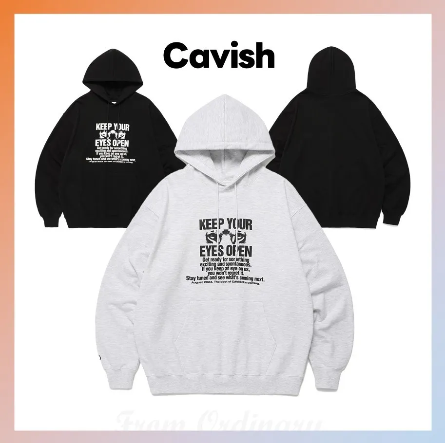 CAVISH  |Unisex Street Style Logo Hoodies