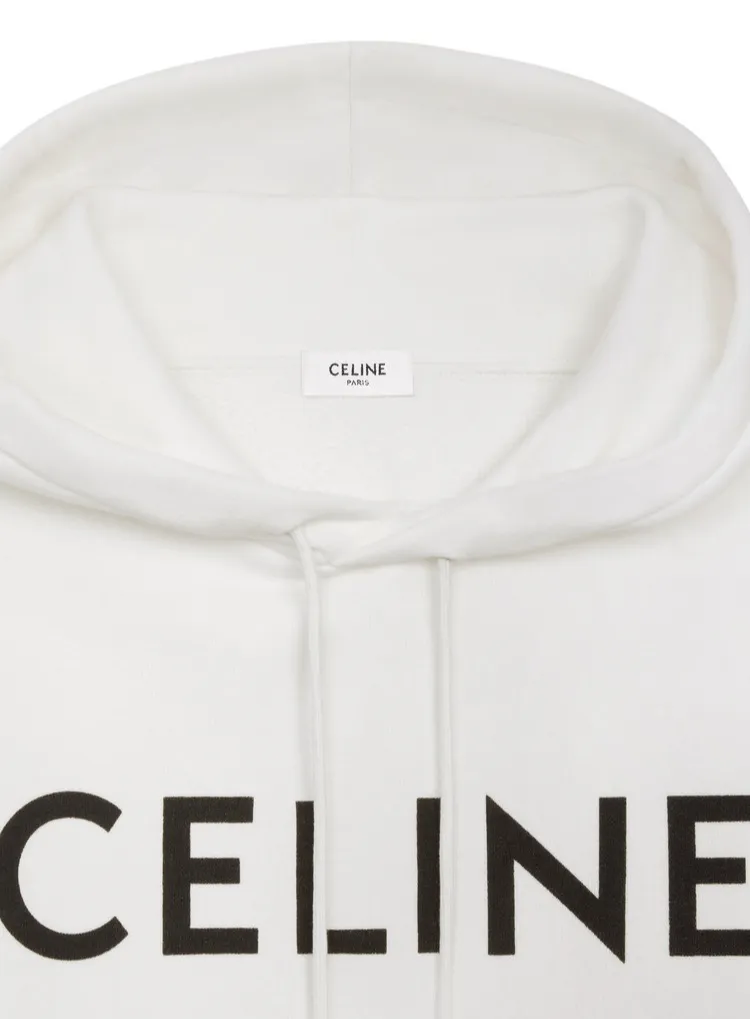 CELINE  |Collaboration Long Sleeves Cotton Bridal Logo Luxury Hoodies