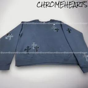 CHROME HEARTS  |Long Sleeves Plain Logo Hoodies & Sweatshirts