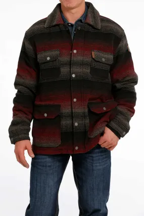 Cinch Mens Frontier Black and Red  Jacket