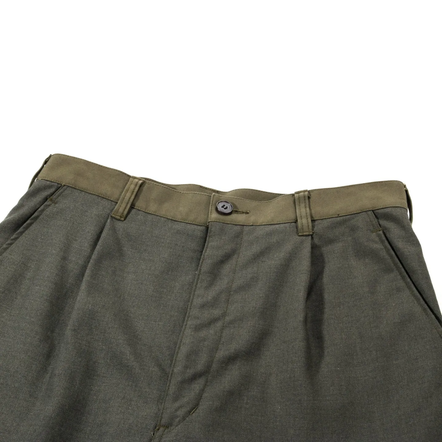 COMME DES GARCONS HOMME P017 TWO-TONE PANT KHAKI