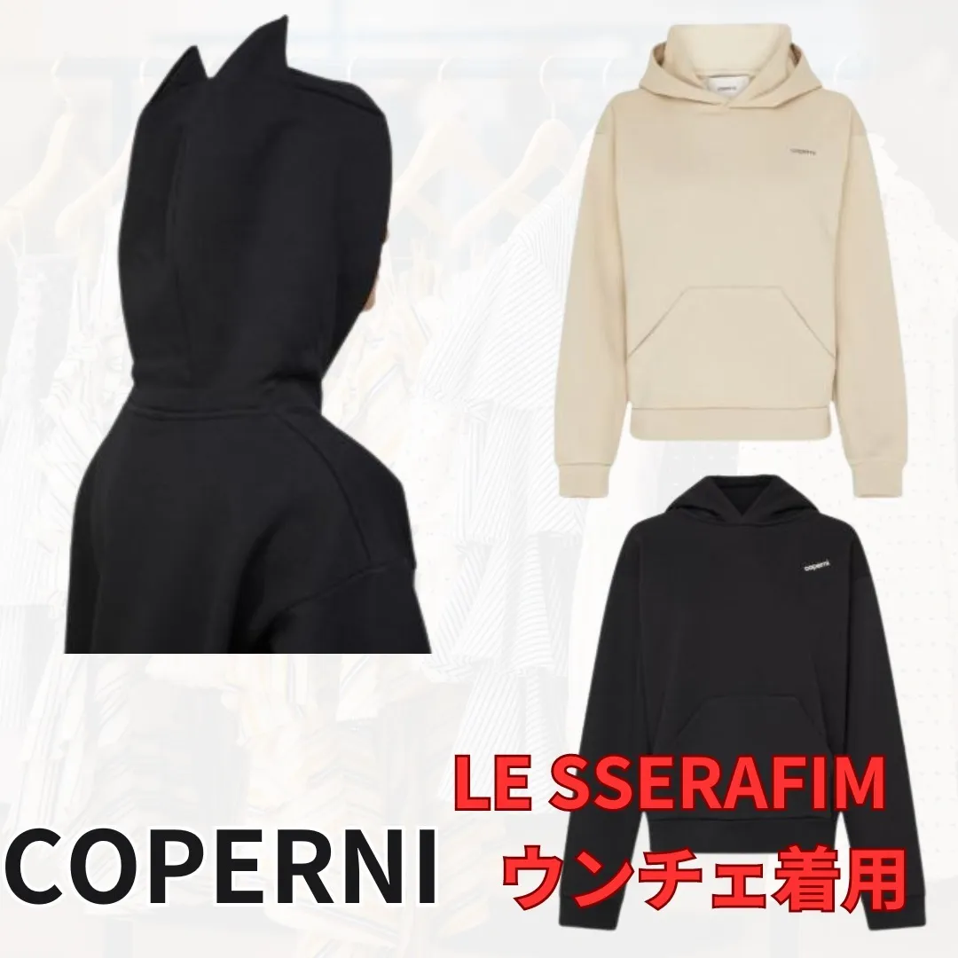 Coperni  |Unisex Long Sleeves Plain Cotton Logo Hoodies & Sweatshirts