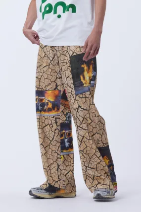 CRACKED EARTH RELAX FIT PANT