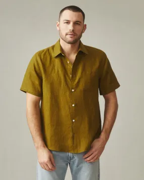 Easy Linen Shirt - Fir Green