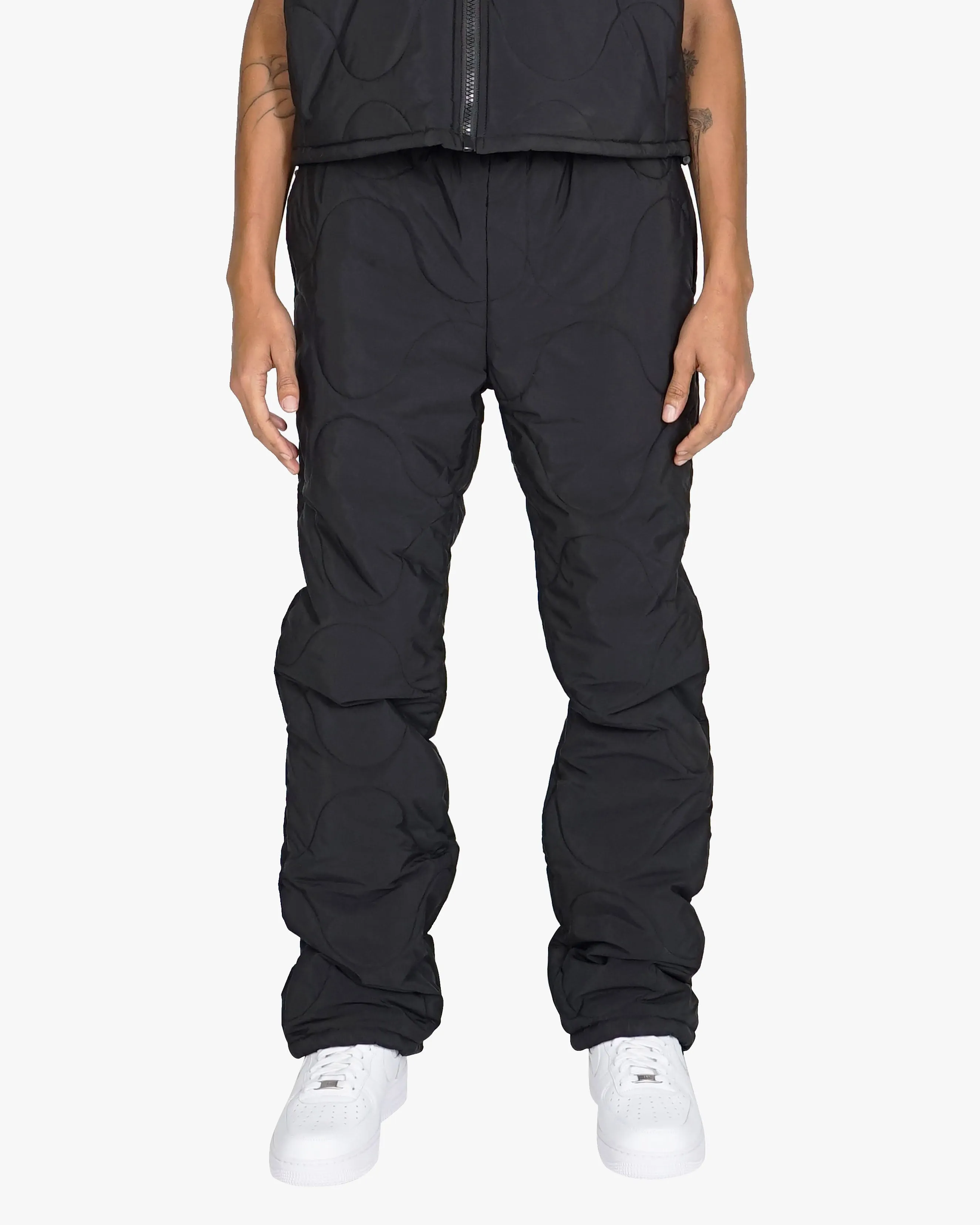 EPTM GRIDDY PUFFER PANTS-BLACK