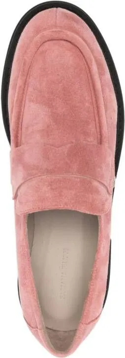 Fabiana Filippi suede slip-on loafers Pink