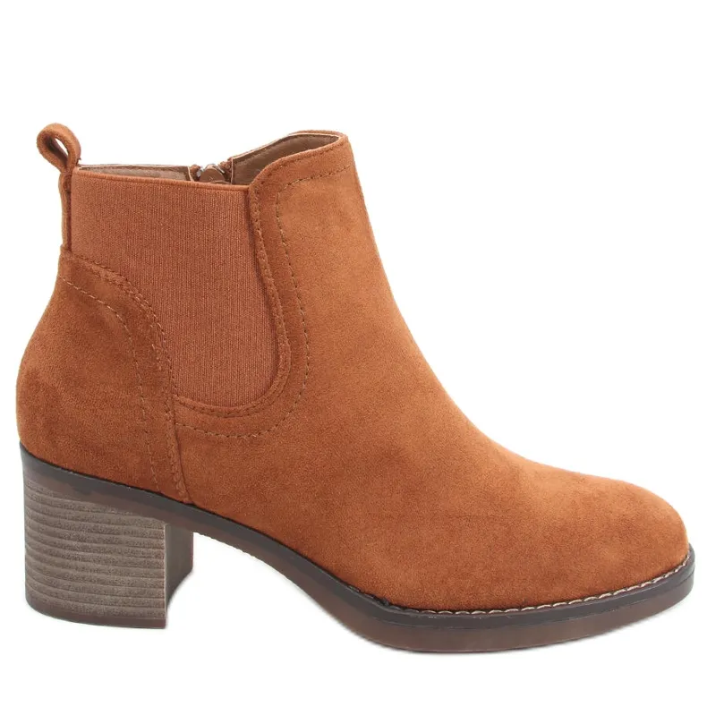 Fill Camel wide heel boots brown