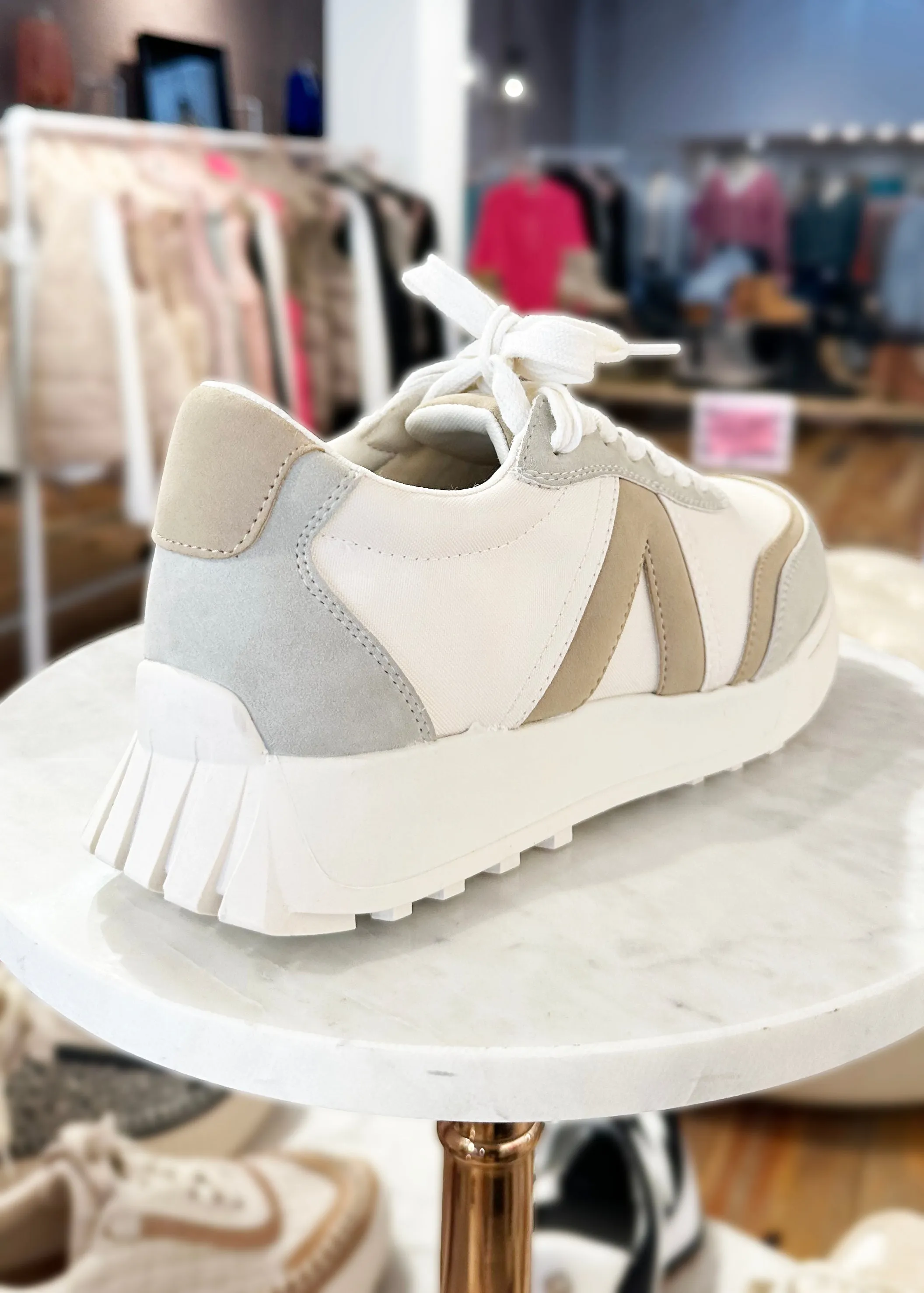 FINAL SALE - MIA Bone & Off White Town Sneakers