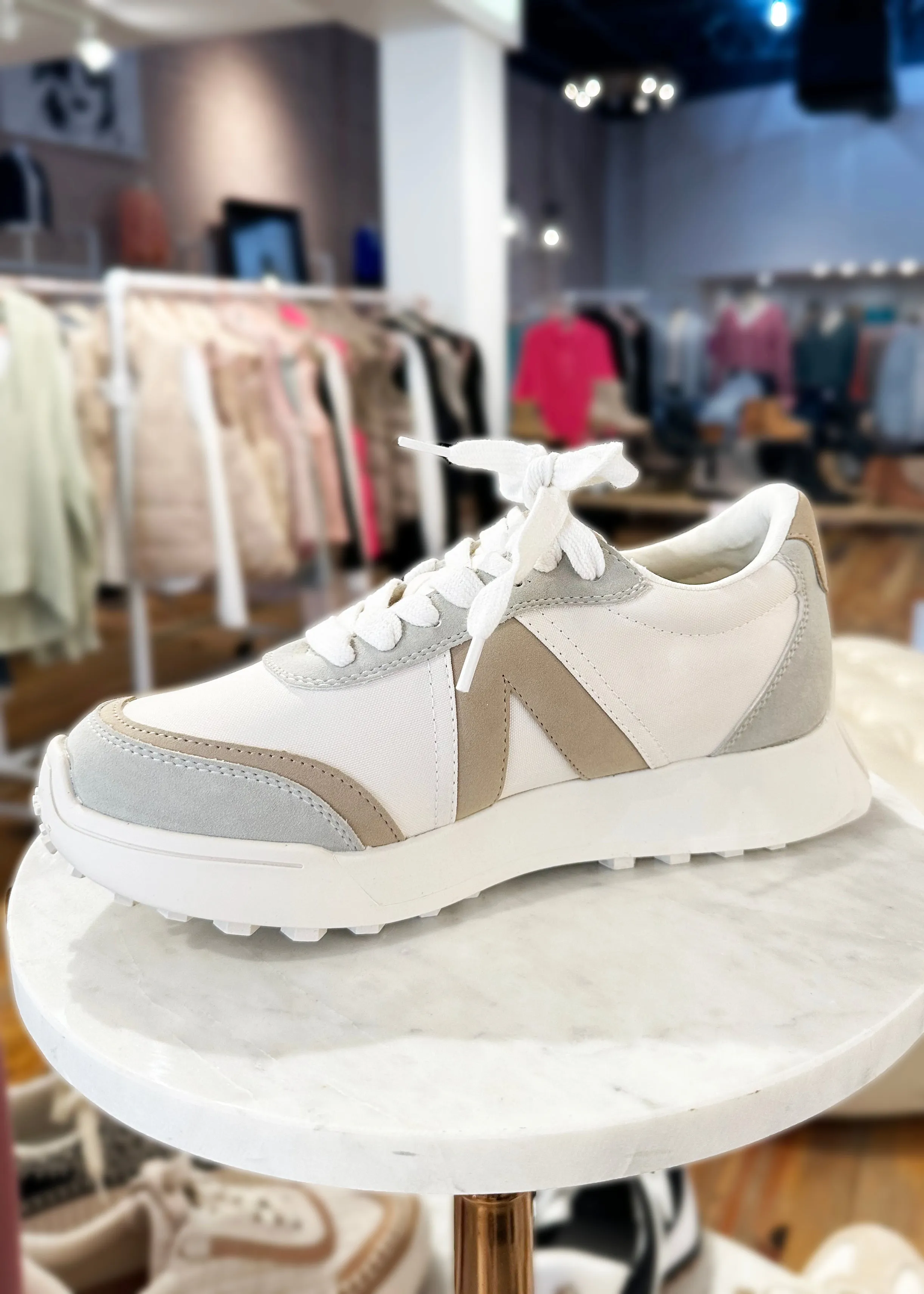 FINAL SALE - MIA Bone & Off White Town Sneakers