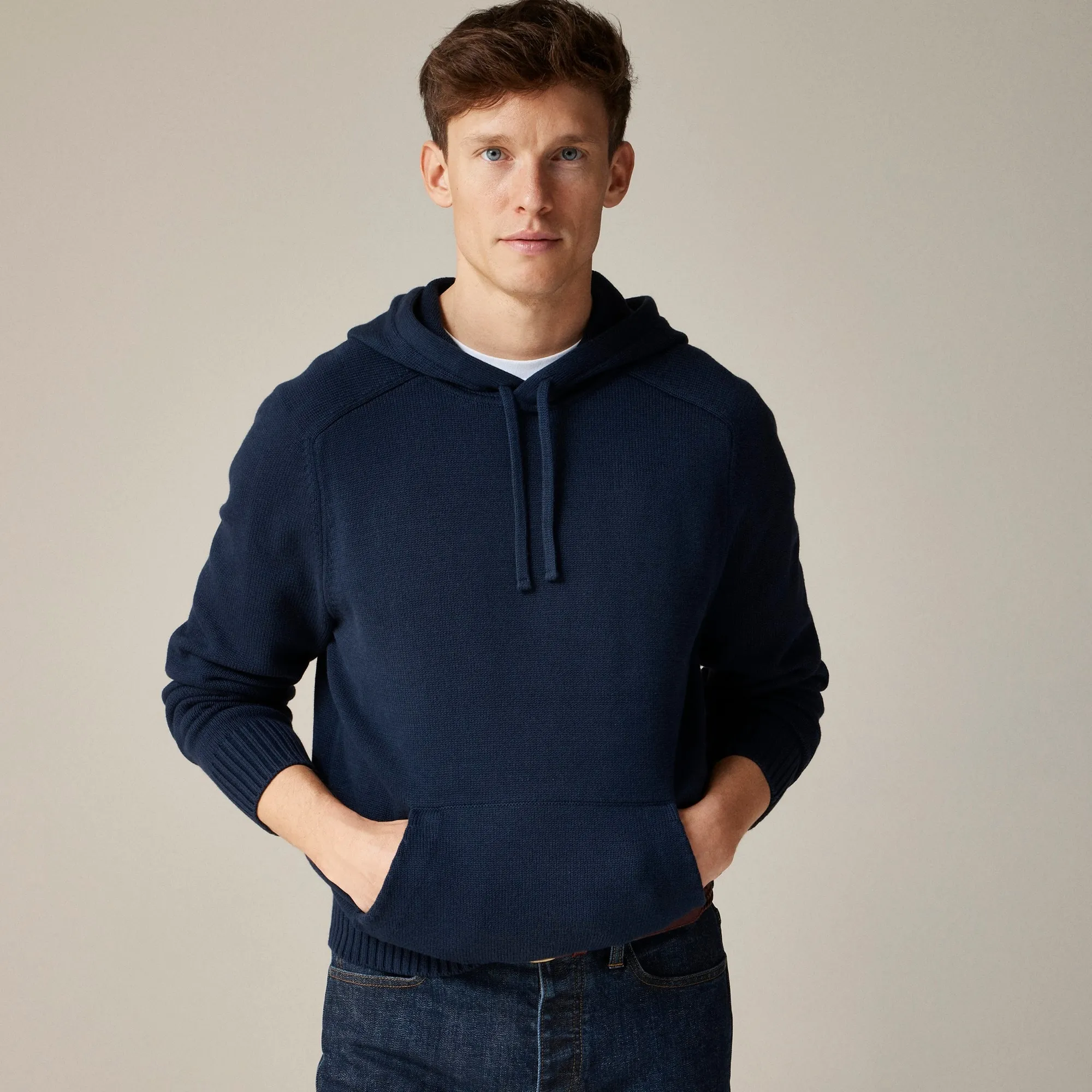 Heritage cotton hooded sweater