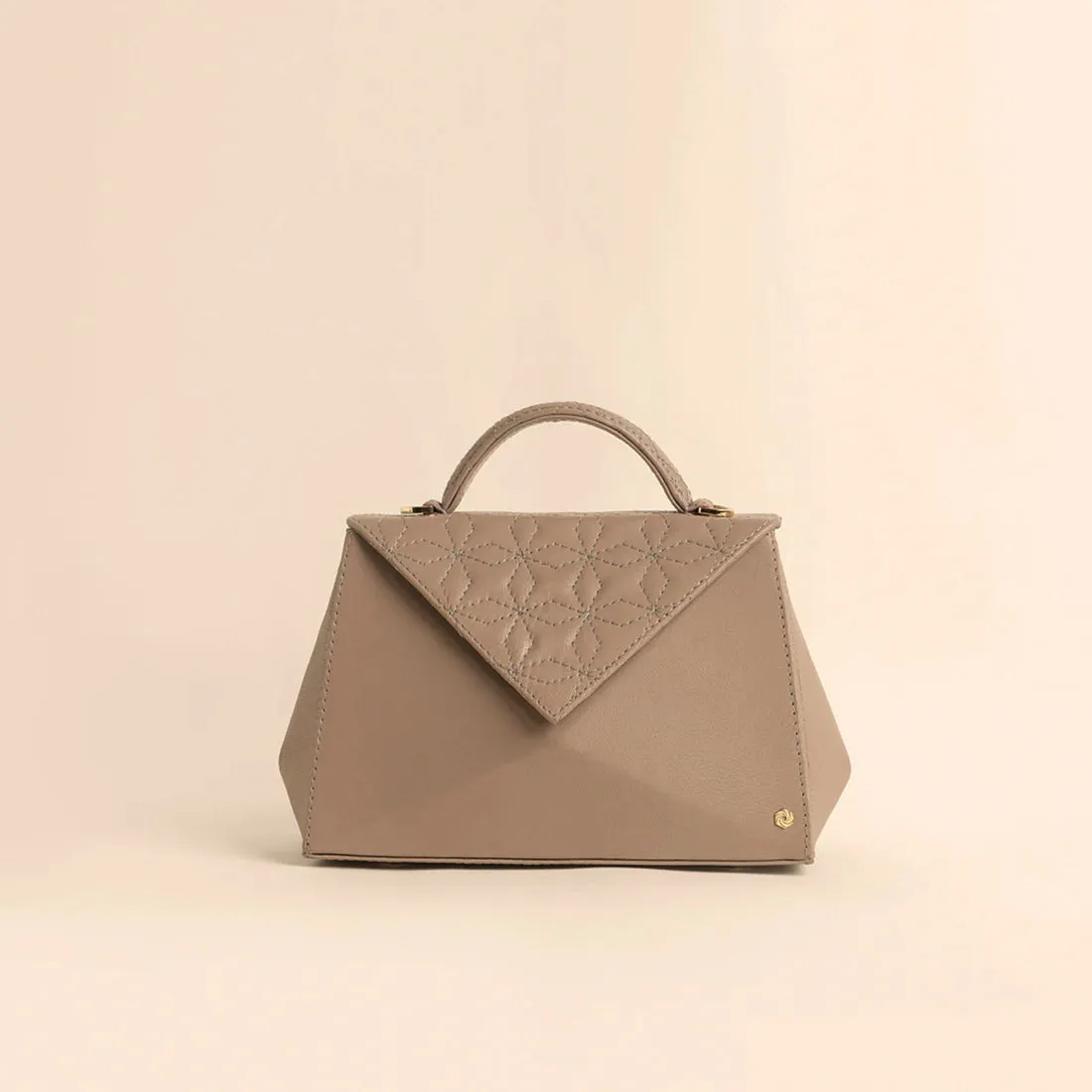 Hexella Flap Taupe Grey