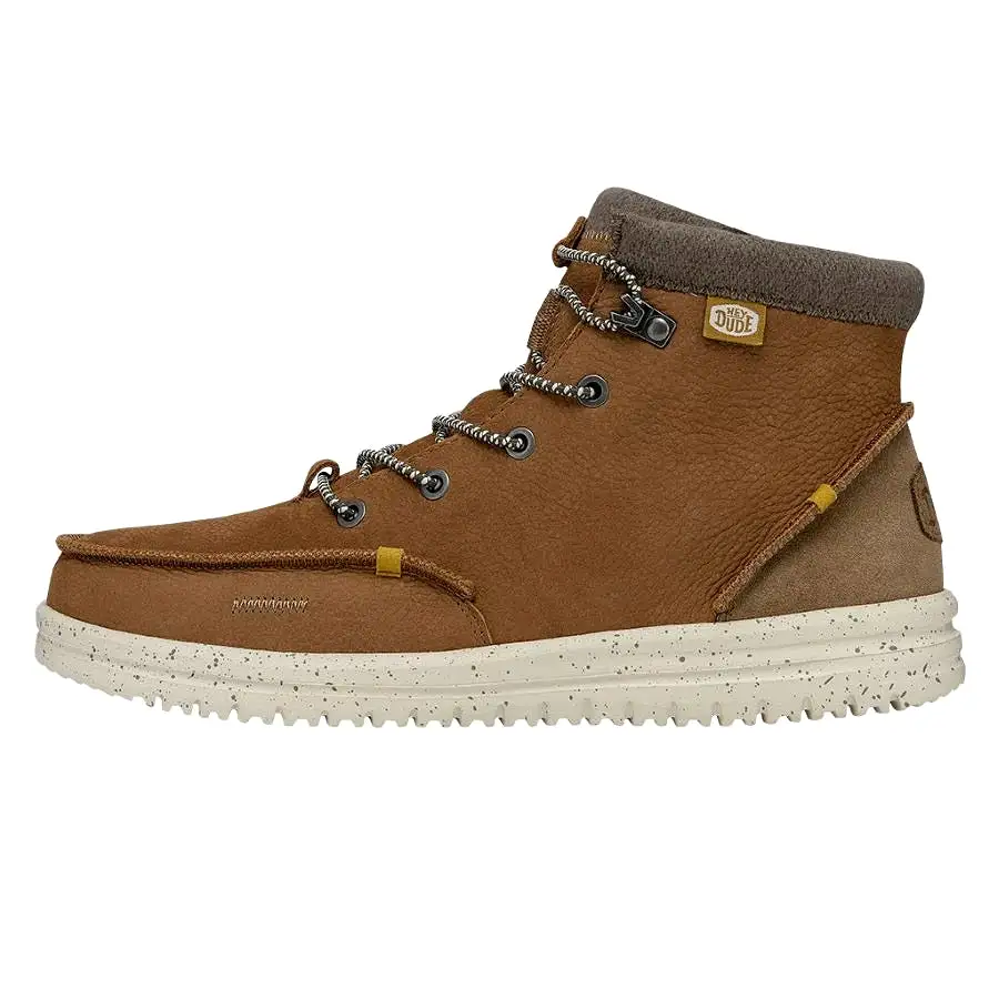 'Hey Dude' Men's Bradley Leather Boot - Cognac