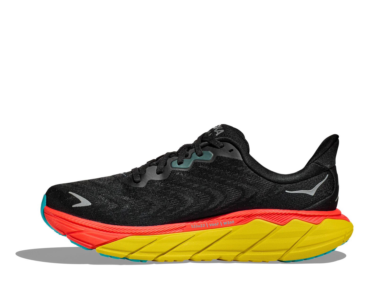 HOKA Men's Arahi 6 Black/Flame