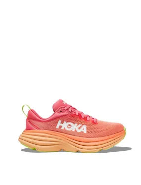 Hoka Womens Bondi 8 Trainer Coral / Papaya