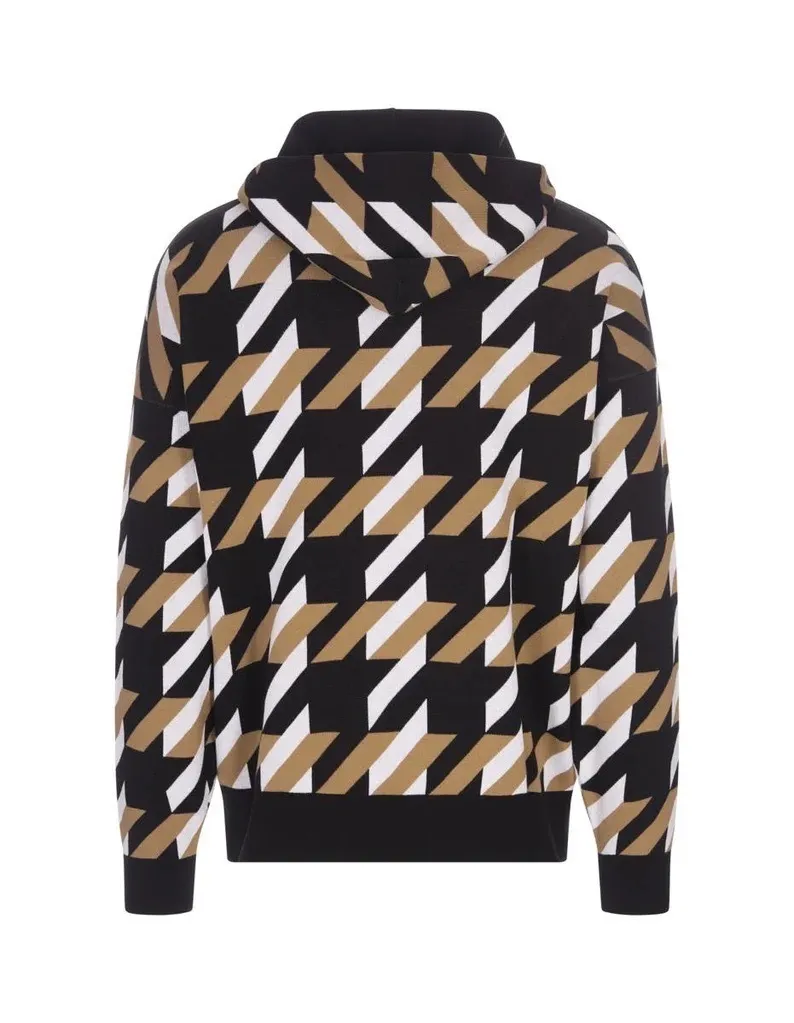 Hugo Boss  |Zigzag Long Sleeves Cotton Hoodies