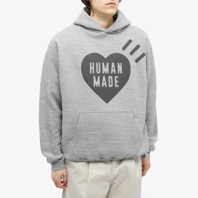 HUMAN MADE  |Heart Plain Cotton Logo Hoodies