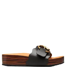 Ingrid Flatform Slide, Black